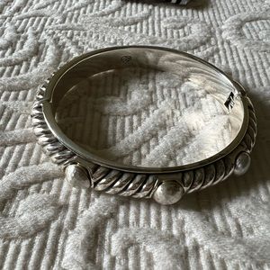 Brighton Silver hinge bangle bracelet